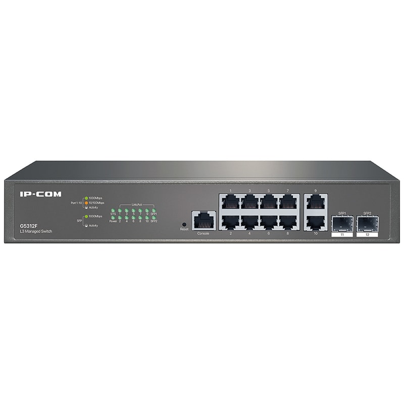 TENDA - SWITCH GIGABIT 10PORTE+2SFP L3 IP-COM