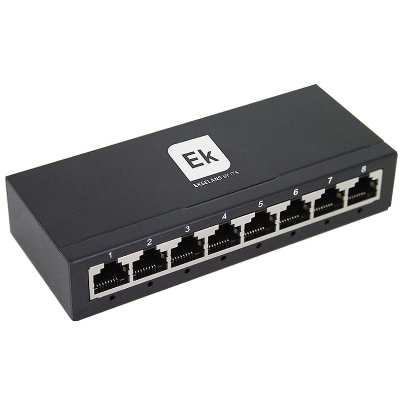 ELCART DISTRIBUTION - SWITCH GIGABIT 8PORTE IN METALLO 429895100