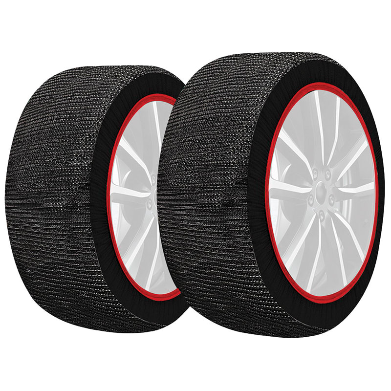 ELCART DISTRIBUTION - COPPIA CALZE DA NEVE PER AUTO  L