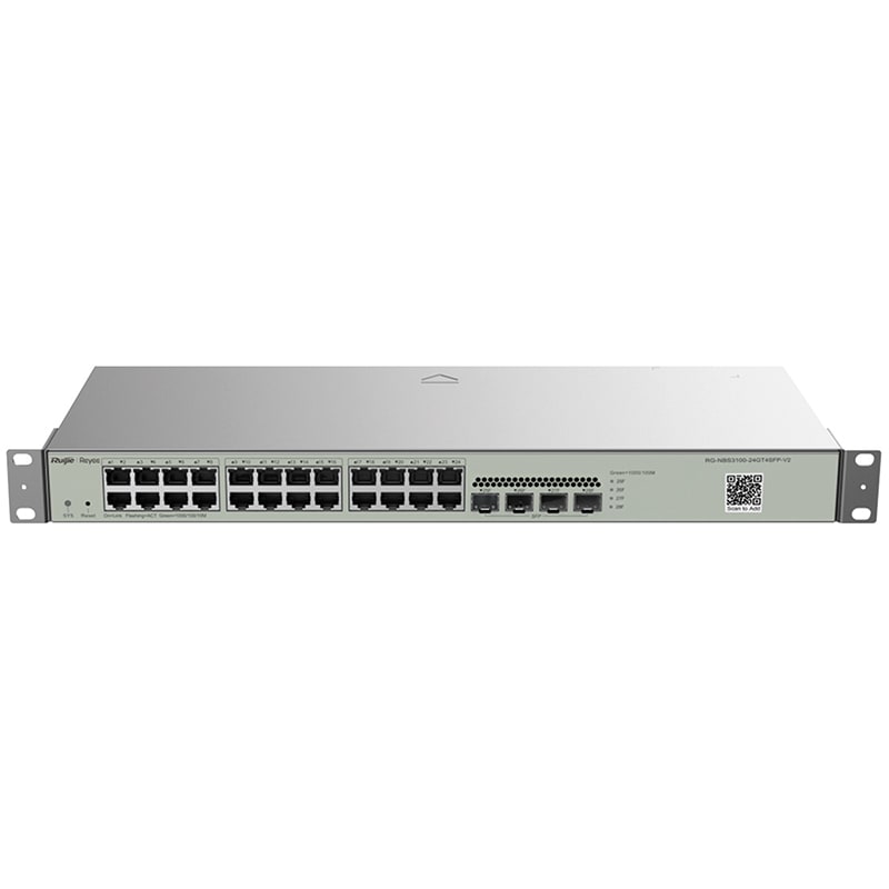 RUIJIE - SWITCH 24P GIGA+4P SFP MANAGED L2