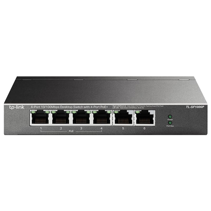 TP-LINK - TL-SF1006P SWITCH 6 PORTE