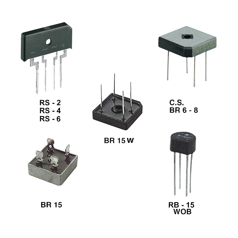 ELCART DISTRIBUTION - KBPC2508 PD 25A 800V FASTON 640151500