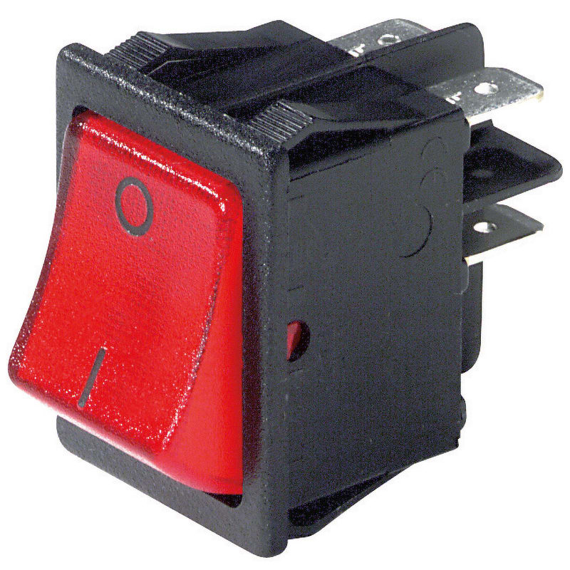 ELCART DISTRIBUTION - INTERRUTTORE BIPOL. LUM.  ROSSO