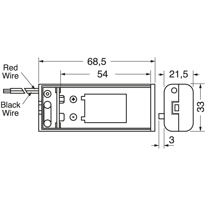 ELCART DISTRIBUTION - PORTABATTERIA PER PILE 9V 6LR61
