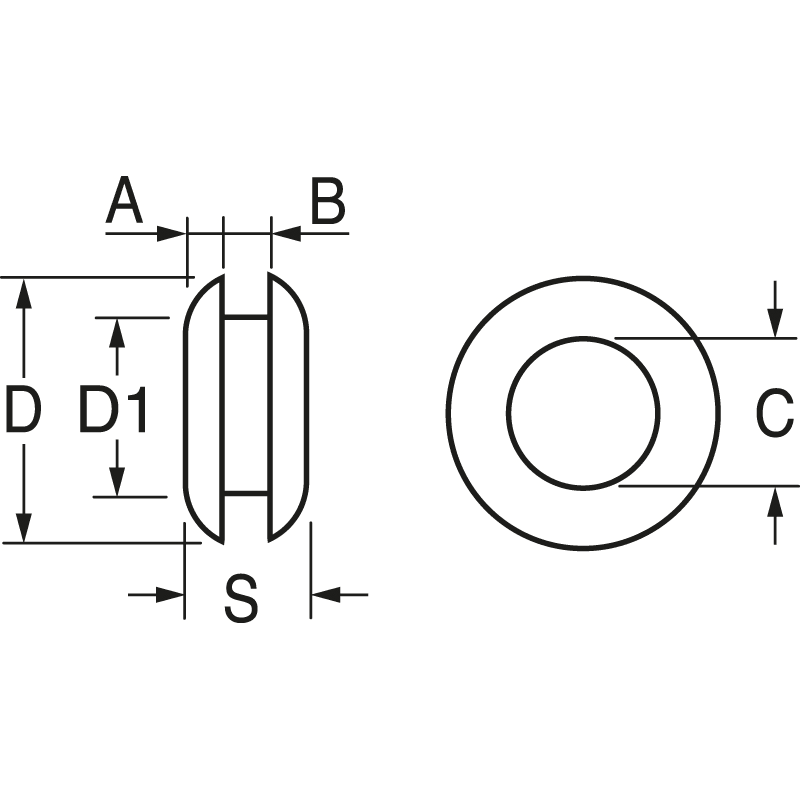 ELCART DISTRIBUTION - PASSACAVO IN GOMMA X CAVO 5,5MM