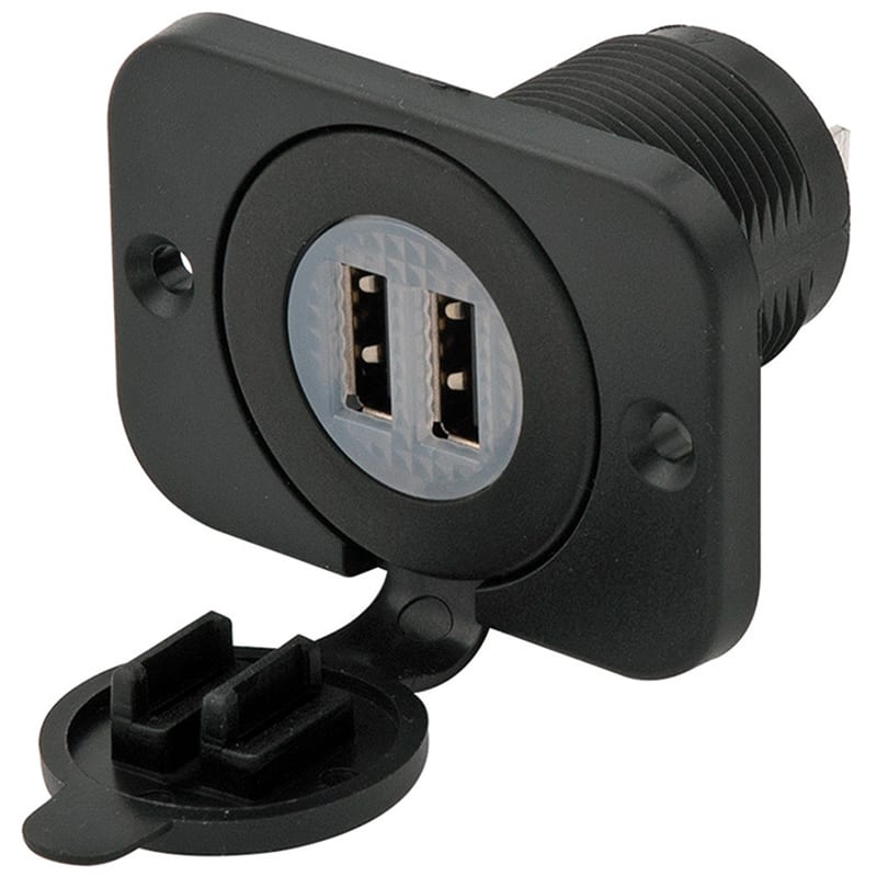 ELCART DISTRIBUTION - DOPPIA PRESA USB PANNELLO 5V 3.1A