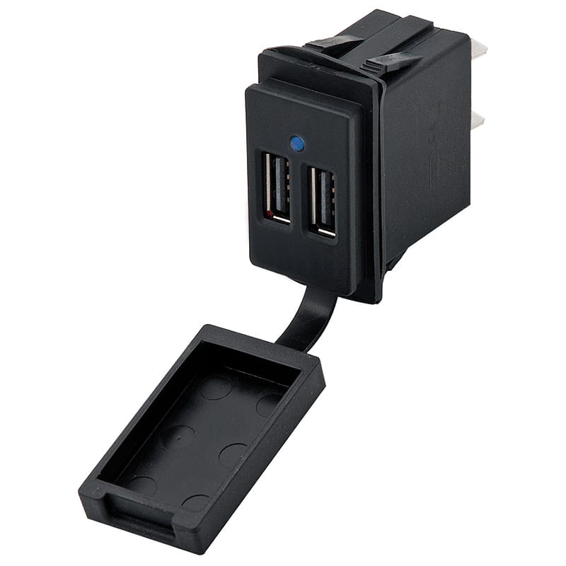 ELCART DISTRIBUTION - DOPPIA PRESA USB PANNELLO 5V-4,8A