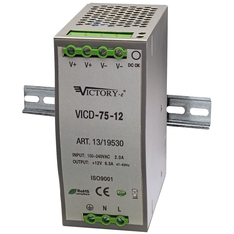 ELCART DISTRIBUTION - ALIM. SWITCH. DIN 75W 24V 1 OUT