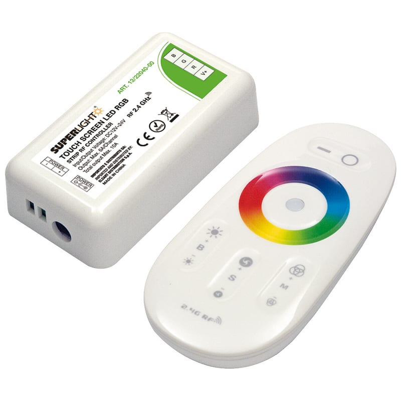 ELCART DISTRIBUTION - CONTROLLO LED RGB 6A+RADIOCOMANDO