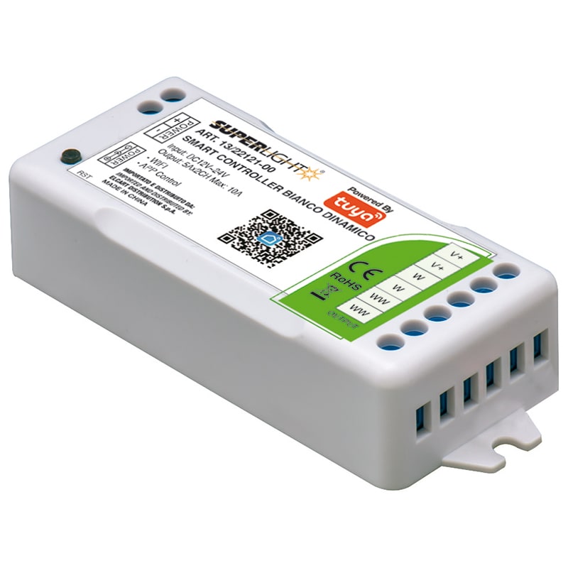 ELCART DISTRIBUTION - CONTR.LED TUYA BIANCO DINAM. 2X5A