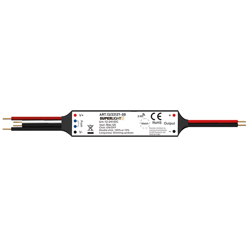 ELCART DISTRIBUTION - MINI CONTR. CON PULSANTE N/A 1X5A