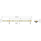 ELCART DISTRIBUTION - STRI.LED 8W/MT BC 48V IP65 CRI90