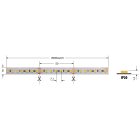 ELCART DISTRIBUTION - STR.LED 14,4W/M BN 48V IP20 CRI90