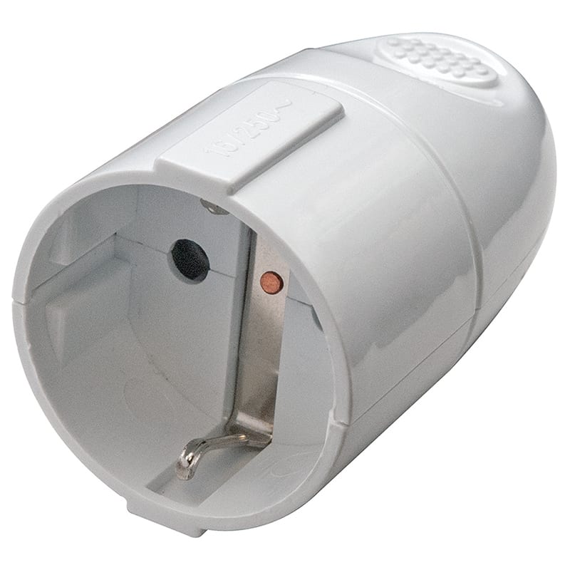 ELCART DISTRIBUTION - PRESA VOLANTE SCHUKO 16A BIANCA