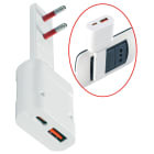 ELCART DISTRIBUTION - CARICAT.USB FLAT C/SPINA 10A NERO