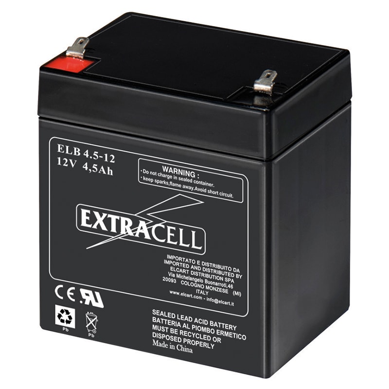 ELCART DISTRIBUTION - BATTERIA RIC.PIOMBO 12V  4,5 AH