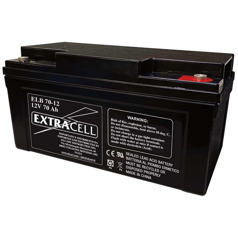 ELCART DISTRIBUTION - BATTERIA RIC.PIOMBO 12V 70 AH
