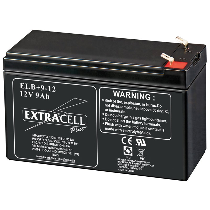 ELCART DISTRIBUTION - BATTERIA RIC.PIOMBO 12V 9,0 AH