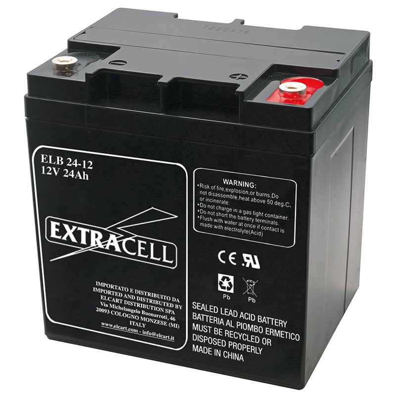 ELCART DISTRIBUTION - BATTERIA RIC.PIOMBO 12V 28 AH