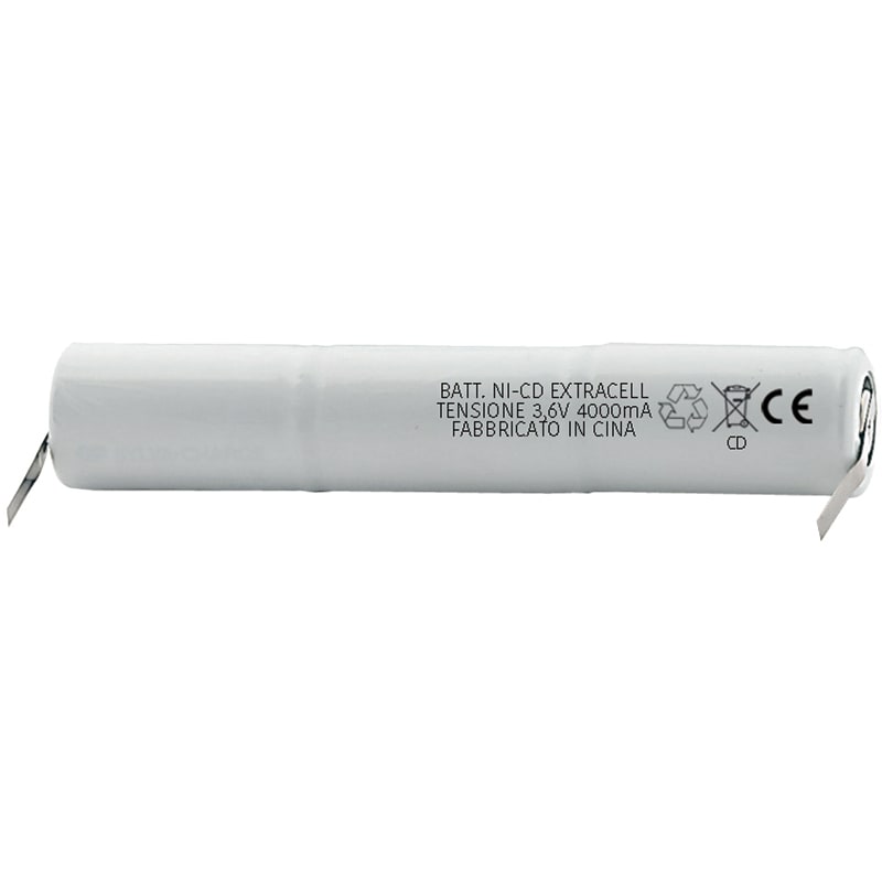 ELCART DISTRIBUTION - PACCO BATT.NI-CD 3,6V 5000MAH (D)