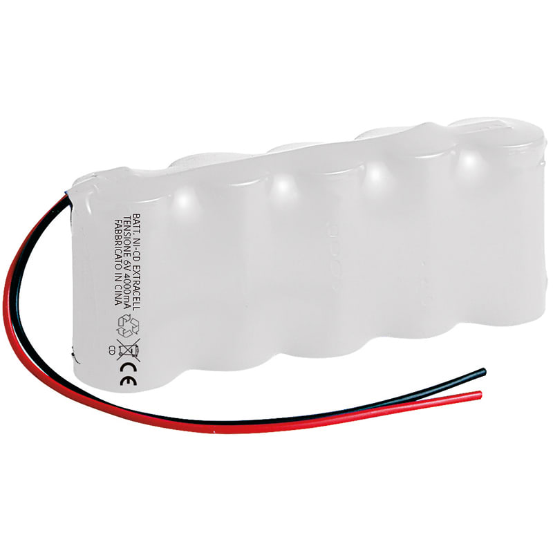 ELCART DISTRIBUTION - PACCO BATT.NI-CD 6V 4500MAH (D)