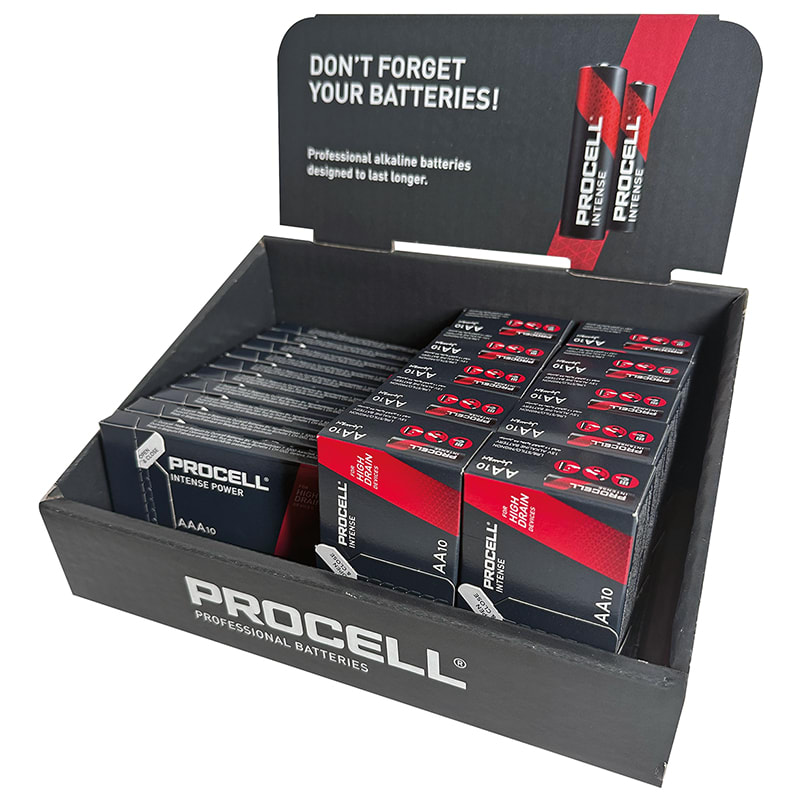 DURACELL - ESPOSITORE PILE PROCELL INTENSE