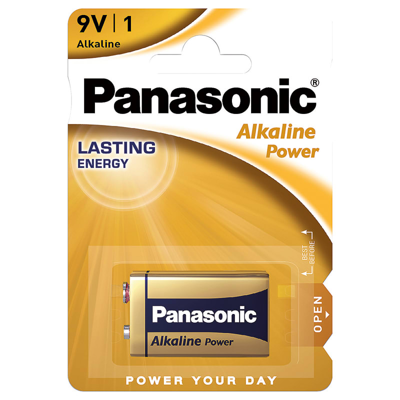 ELCART DISTRIBUTION - PILA 9V ALK. POWER PANASONIC BL.1