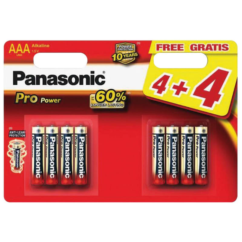 ELCART DISTRIBUTION - PILA AAA PROPOWER PANASONIC BL4+4