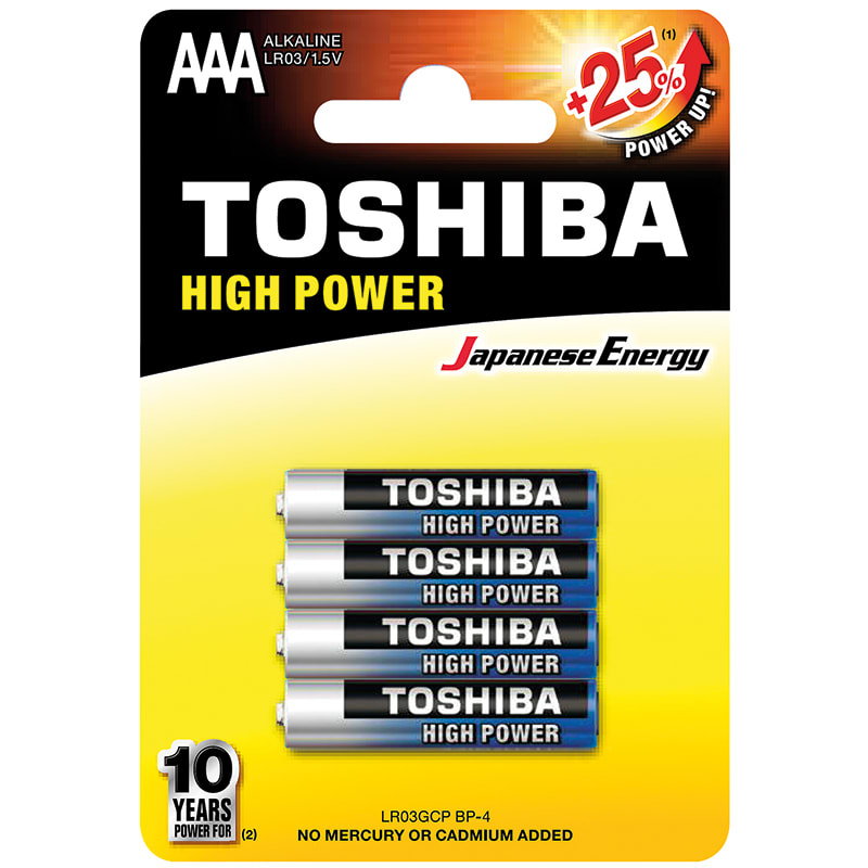 ELCART DISTRIBUTION - PILA AAA HIGH POWER TOSHIBA BL.4