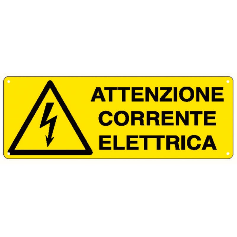 ELCART DISTRIBUTION - CARTELLO PERICOLO CORRENTE ELETTR