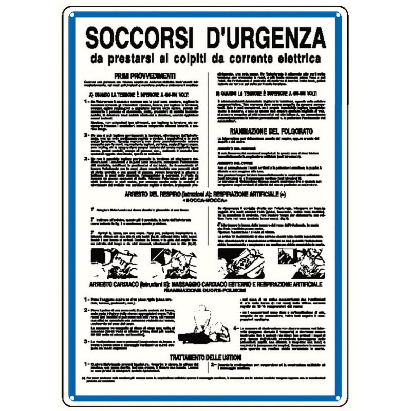 ELCART DISTRIBUTION - CARTELLO SOCCORSI D'URGENZA