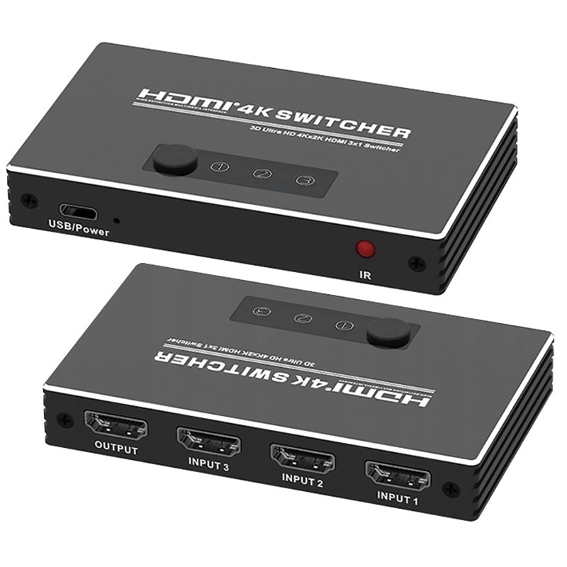 ELCART DISTRIBUTION - BOX DI COMMUTAZIONE HDMI 3X1 V1.4