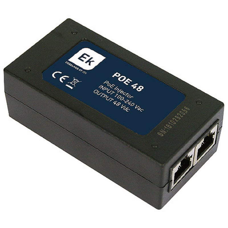 ELCART DISTRIBUTION - INIETTORE POE GIGABIT 48VDC