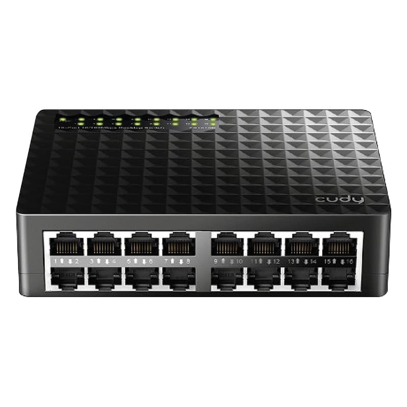 CUDY - SWITCH 10/100 16PORTE DESK