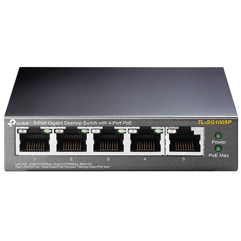 TP-LINK - TL-SG1005P SWITCH 5 PORTET