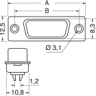 ELCART DISTRIBUTION - 5-7479004-2 CONN.M. AMPLIMITE  9V