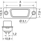 ELCART DISTRIBUTION - 5-747905-2  CONN.F. AMPLIMITE  9V
