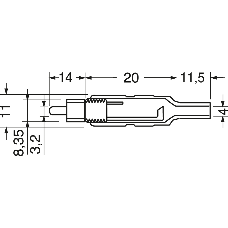 ELCART DISTRIBUTION - SPINA VOLANTE RCA GIALLA