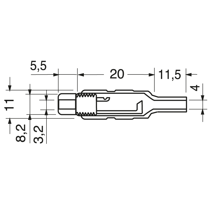 ELCART DISTRIBUTION - PRESA VOLANTE RCA NERA