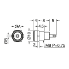 ELCART DISTRIBUTION - SPINA ALIM. 4,4X1,65 DA PANNELLO