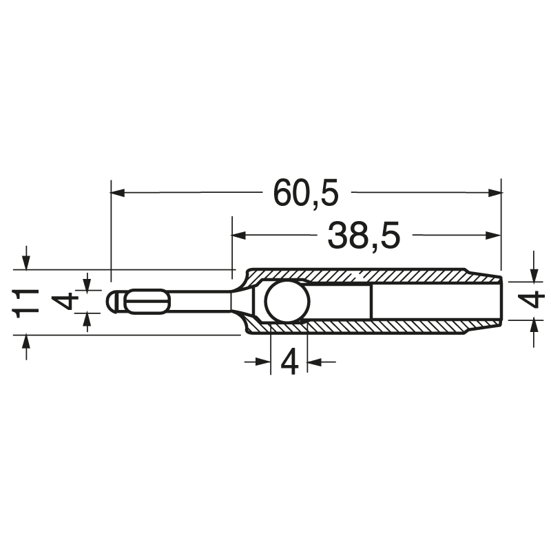 ELCART DISTRIBUTION - SPINA BANANA FLESSIB. D. 4 NERA
