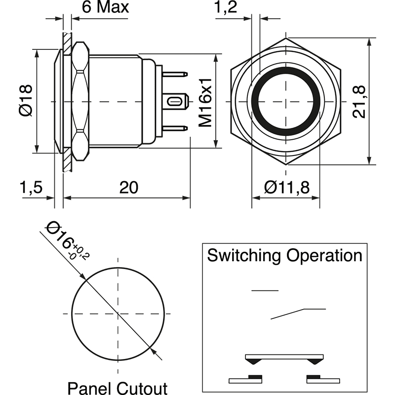 ELCART DISTRIBUTION - PULS.ANTIVAN.AUTOR.24V IP65 VERDE