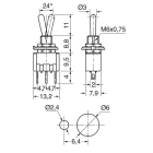 ELCART DISTRIBUTION - DEVIATORE MINIATURA 1 SC. 2 POS.