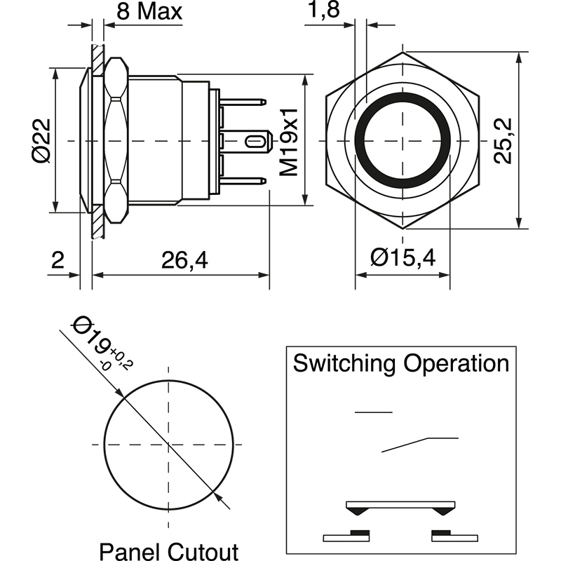 ELCART DISTRIBUTION - PULS.ANTIVAN.AUTOR.24V IP65 BIANC