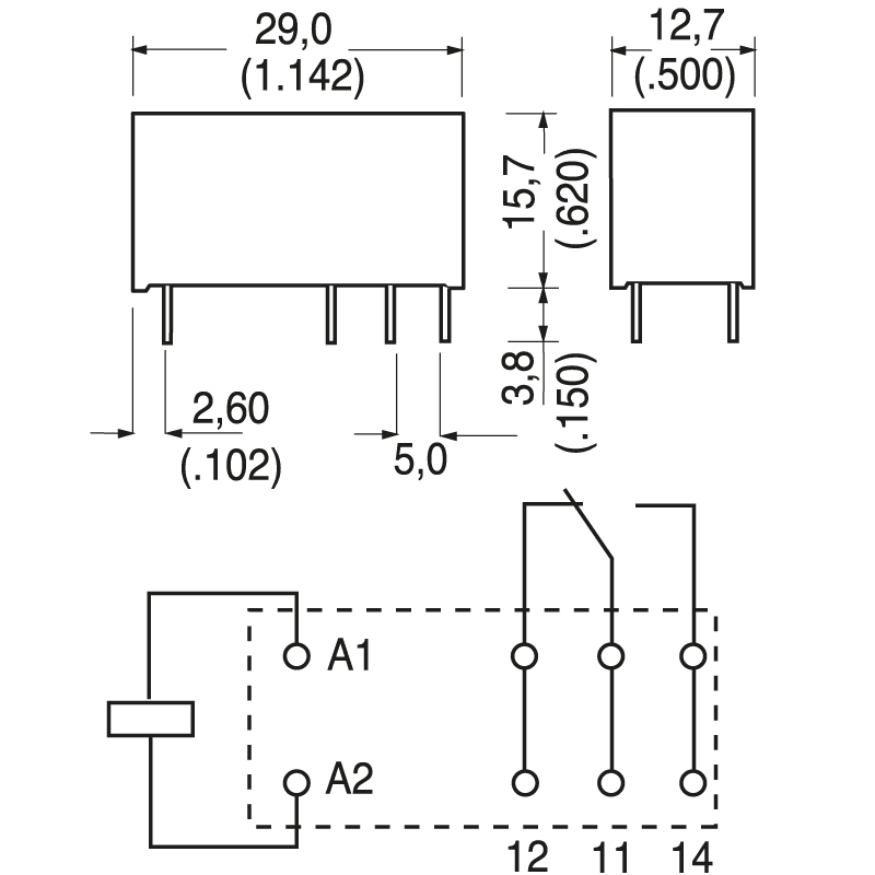ELCART DISTRIBUTION - RT314024 RELE MODUL.1SC. 24VCC