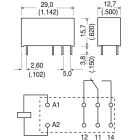 ELCART DISTRIBUTION - RT314024   RELE MODUL.1SC. 24VCC