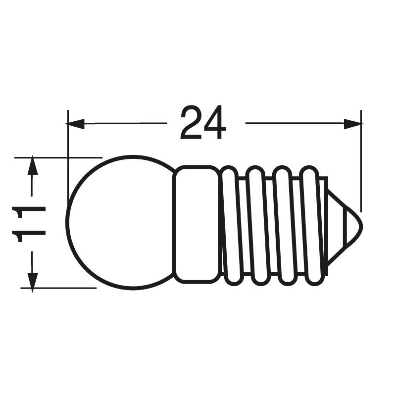 ELCART DISTRIBUTION - LAMPADA ATT. E10 1,5 V 250 MA
