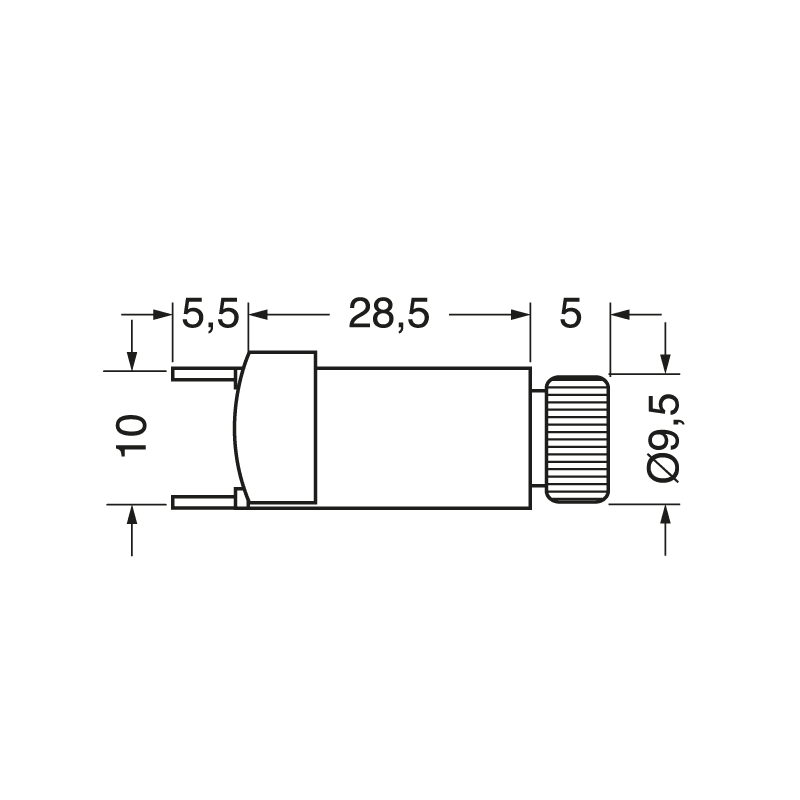 ELCART DISTRIBUTION - PORTAFUSIB. 5X20 VERTIC. X C.S.
