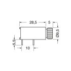 ELCART DISTRIBUTION - PORTAFUSIBILE 5X20 ORIZZ. X C.S.