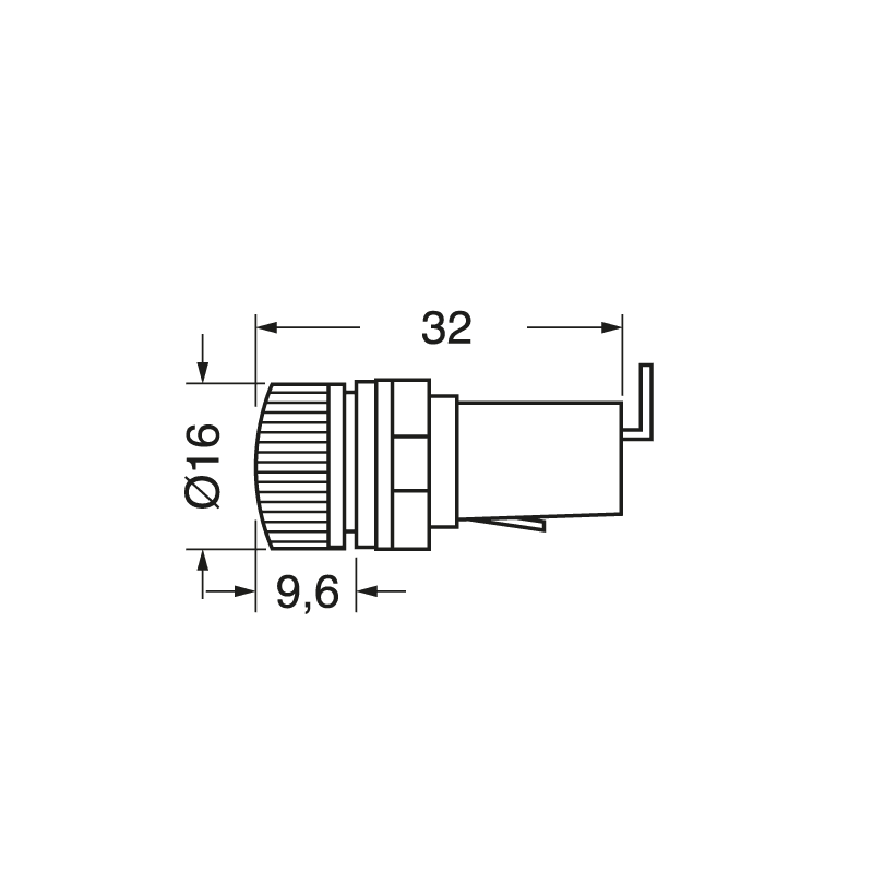 ELCART DISTRIBUTION - PORTAFUSIBILE DA PANNELLO 5X20